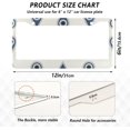 thumbnail image 4 of GZHJMY Evil Eyes License Plate Frames 2pcs, Waterproof Aluminum Alloy Front Rear Tag Car License Plate Cover with Screw Cap Set for US Vehicles, 12 x 6 Inch, 4 of 7