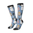 thumbnail image 2 of Bingfone Compression Socks for Women and Men Long Socks for Running Athletic Cycling Nurse-Llamas And Cactus, 2 of 8