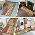 thumbnail image 5 of Nautical Anchor 2'x6' Runner Rugs for Hallway Kitchen Bedside Non Slip Washable, Country Vintage Colorful Wooden Plank Entryway Rug Runners with Rubber Backing, Long Carpet Runner for Laundry Room, 5 of 8