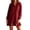Wine 07, variant on Karymi Dresses for Women Half Zip Collar Sweatshirt Dress Long Sleeve Ruffle Hem Casual Mini Dress Fall Winter Shift Dress