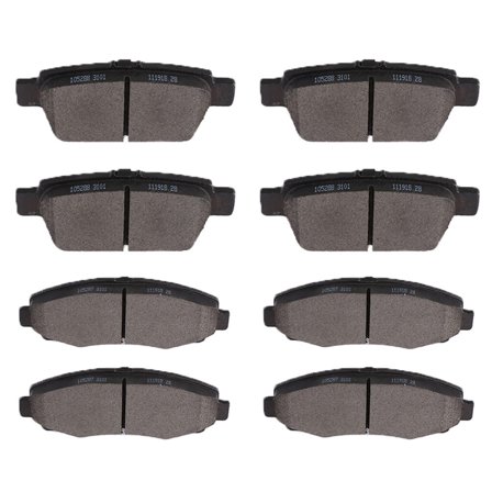 SCITOO Ceramic Brake Pads Kits Brakes Pads Set fits for 2006 2007 2008 2009 2010 2011 for Honda Ridgeline 8pcs