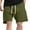 Green, variant on Lovskoo Athletic Shorts for Men Casual Solid Color Casual Drawstring Pockets Elastic Sports Shorts Black