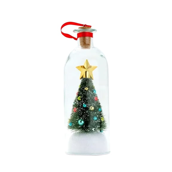 Christmas Tree Message In A Bottle,Recordable Christmas Tree In A Bottle for Festive Party Christmas Decorations