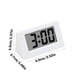 thumbnail image 3 of Despertador digital moderno con Snooze - Reloj de escritorio de plástico blanco para dormitorio y oficina - 5,9x2,7x3,5 cm, 3 of 6