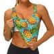 thumbnail image 3 of Fotbe Pineapple Sujetador Deportivo Largo sin Aros para Mujer con Almohadillas y Soporte Medio, Transpirable y Absorbente, Camiseta Tipo Chaleco o Tank Top-Medium, 3 of 8