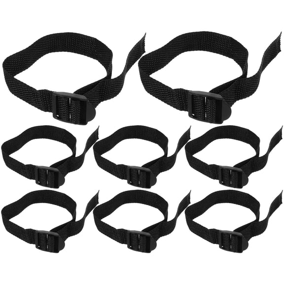 Beaupretty 8Pcs Lawn Shoe Strap Black Nylon Lawn Enthusiasts