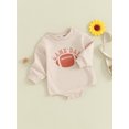 thumbnail image 3 of Bagilaanoe Baby Girl Boys Oversized Romper Sweatshirt Newborn Long Sleeve Bodysuits Print Pullover 3M 6M 12M 18M Infant Casual Tee Tops, 3 of 8