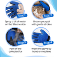 thumbnail image 5 of Pet Grooming Gloves Dog Hair Remover Mitt Cat Deshedding Gentle Fur Brush Glove, 5 of 8