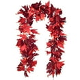 thumbnail image 1 of Advancent Guirnaldas de hojas de arce artificiales, planta colgante de otoño, vides falsas portátiles impermeables para Navidad en interiores Decoración tipo 3, 1 of 6