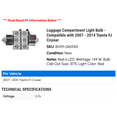 thumbnail image 2 of Luggage Compartment Light Bulb - Compatible with 2007 - 2014 Toyota FJ Cruiser 2008 2009 2010 2011 2012 2013, 2 of 2