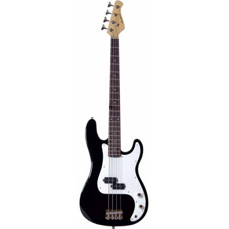 Electric Bass Black Cherry - Archer SB10 P-Style Black Electric Bass, Black