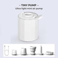 thumbnail image 4 of Tiny Mini Electric Air Pump with Camping Light,1600mAh Battery Type-C Rechargeable,To Inflatables Deflate for Pool Floats Air Bed Mattress Swimming Ring Vacuum Storage Bags, 4 of 10