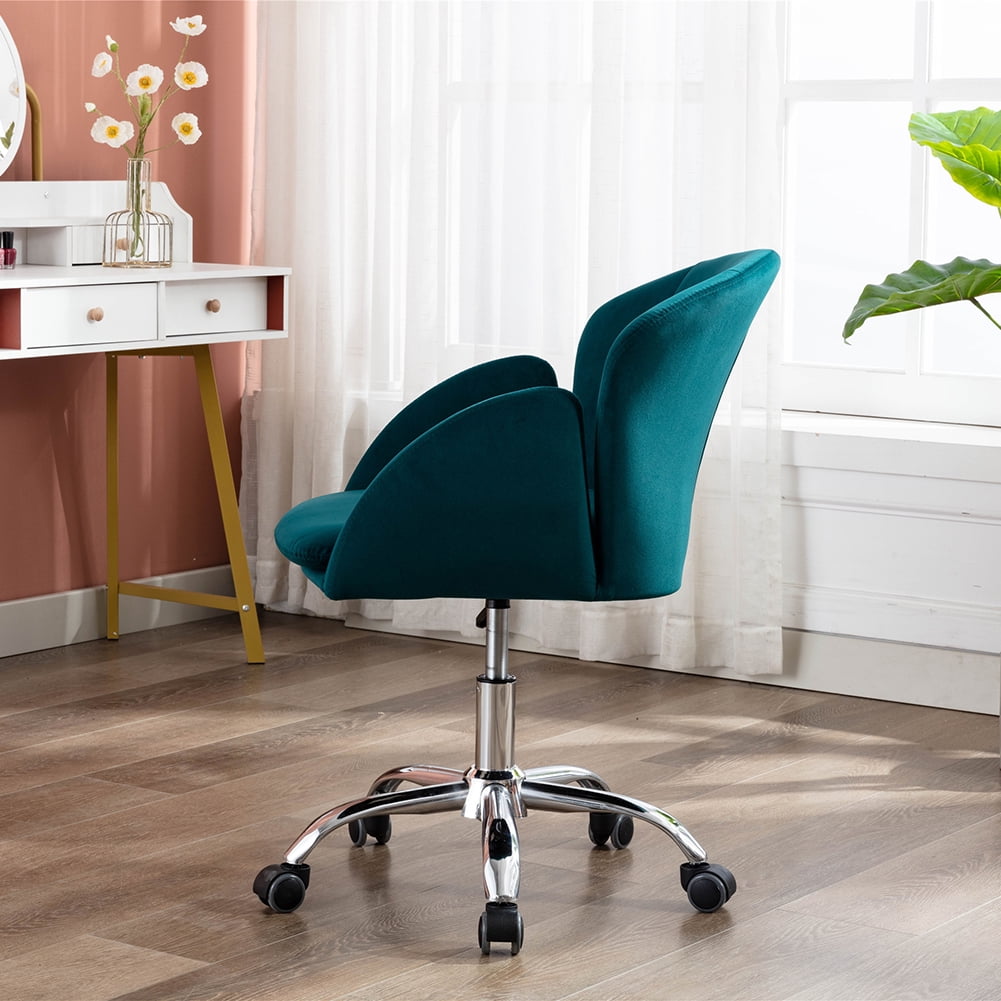 Kepooman Modern Swivel Shell Office Chair for Living Room/Bedroom, Adjustable Upholstered Leisure Arm Chair, Teal Kepooman Modern Swivel Shell Office Chair for Living Room/Bedroom, Adjustable Upholstered Leisure Arm Chair, Teal