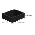 thumbnail image 2 of SKISUNO 4PCS Fixed Caster Wheels Black Rubber Desk Caster Cups For Mobility Enhancement Hospital, 2 of 8