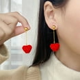 thumbnail image 1 of Decoraciones de San Valentín, regalos de San Valentín, adornos de San Valentín, temperamento de San Valentín y pendientes versátiles de tendencia de moda, joyas, pendientes festivos femeninos, 1 of 6