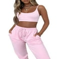 thumbnail image 3 of Women Loose Cargo Pants Sweatpants High Waist Drawstring Jogger Pants, 3 of 6