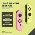 thumbnail image 3 of Game Controller for Nintendo Switch , Wireless/Wired Joy Pad Controller for Switch/Christmas Gifts-Pink Yellow, 3 of 5