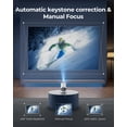 thumbnail image 4 of Mini proyector ClokoWe 1080P WiFi Bluetooth inteligente, 4 of 7