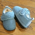 thumbnail image 4 of Kids Boots Winter Girls Soft Sole Indoor Slippers Warm Lined Booties Easy on Design Cozy Home Floor Footwear Toddler Girl Boots Blue 12.5, 4 of 4