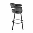 thumbnail image 4 of Armen Living Chelsea Swivel 26 in. Faux Leather Counter Stool, 4 of 9