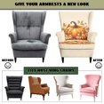 thumbnail image 6 of Bulopur Pumpkin Harvest Wingback Chair Covers 2Pcs, Fall Stretch Slipcovers for Living Room Guest Room, 6 of 7