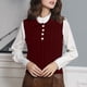 thumbnail image 5 of Suéter Chaleco Mujer Suéter de Punto Top de Moda Sin Mangas Cuello Vuelto Camiseta Sin Mangas Odeerbi  ODB177247, 5 of 9
