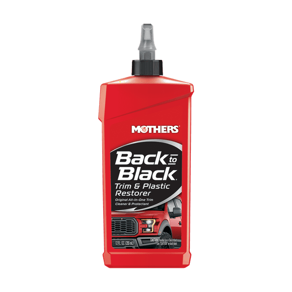 Mothers Plastic Polish 06112 Back To Black; 12 Ounce Bottle; Single