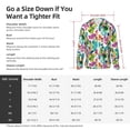 thumbnail image 4 of KLL Watercolor Flowers Print Men's Women’s UPF 50+ Sun Protection Outdoor Hoodie Jacket Long Sleeve Fishing Hiking Performance Shirt-Large, 4 of 6