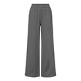 thumbnail image 7 of Kinrui Straight Leg Sweatpants for Petite Women Baggy Lounge Elastic Waist Pants Comfy Cute Fall Trousers Dark Gray S, 7 of 7