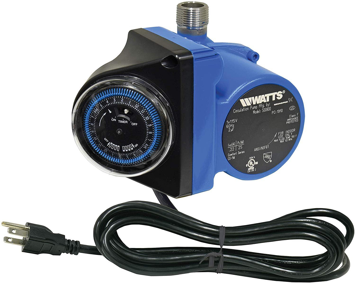 Watts 500800 Premier Instant Hot Water Recirculating Pump System with Timer for sale online 