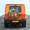 thumbnail image 2 of Lsque Pikmin Pattern Tire Covers - Tough Tire Wheel Protector for Truck, SUV, Trailer, Camper, RV - 15 inch, 2 of 7