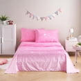 thumbnail image 1 of Pink Moon Unicorn Kids Sheet Set Full Piece Cute Printed Microfiber Bed Sheets for Girls Deep Pocket, 1 of 7