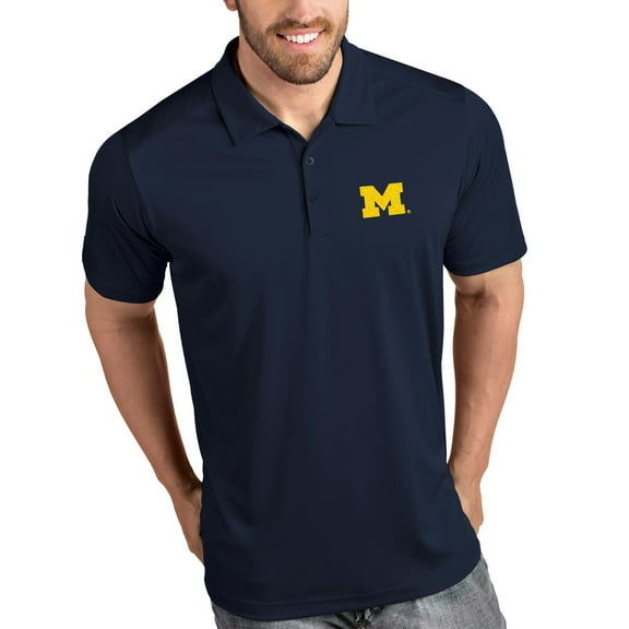 Michigan Wolverines Antigua Tribute Polo - Navy