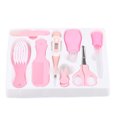 thumbnail image 1 of Herramienta De Manicura Kit De Manicura 8 Piezas Conveniente Daily Baby Nail Clipper Tijeras Cepillo De Pelo Peine Kit De Cuidado De Manicura Rosa ANGGREK Otros, 1 of 8