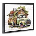 thumbnail image 3 of Stupell Industries French Country Rustic Pickup with Greenery Black Floating Frame Canvas Art, 31 x 25, by Lettered and Lined, 3 of 8