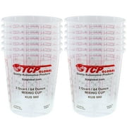 Custom Shop /TCP Global - Pack of 12 - Mix Cups - Half Gallon size - 64 ounce Volume Paint and Epoxy Mixing Cups Ratios