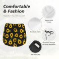 thumbnail image 4 of Balery Sunflowers Pantalones cortos deportivos para mujer con forro y dos bolsillos, elásticos, para entrenamiento, gimnasio, yoga-Medium, 4 of 7
