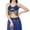 Dark Blue a1, variant on Sequin Tops for Women Belly Dance Y2k Tassels Backless Tie Up Halter Crop Top Summer V Neck Spaghetti Strap Sleeveless Shirts with Chest Pad