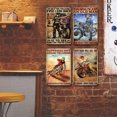 thumbnail image 3 of Placa Metal Vintage para Motocicleta Barra Pintura Hierro Rectangular 20x30cm 4 Uds., 3 of 9