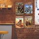 thumbnail image 3 of Placa Metal Vintage para Motocicleta Barra Pintura Hierro Rectangular 20x30cm 4 Uds., 3 of 9