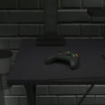 thumbnail image 3 of BizChair Black Mega Size Extended Gaming Mouse Pad with Anti-Slip Rubber Base & Micro Weave Top, Large Home Office Desk Mat, 45.75"W x 23.75"D x .125"H, 3 of 13
