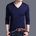 thumbnail image 5 of Suéteres de cuello en V para hombre, sudaderas coreanas de otoño Emo de alta calidad, ropa de calle de lujo informal Y2k, talla ST, camiseta para hombre, 5 of 5