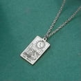 thumbnail image 3 of Tarot Cards Pendant Arcana Divination Stainless Steel Necklace Jewelry, 3 of 9