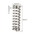 thumbnail image 2 of Unique Bargains Compression Spring 1.2mm Wire Dia,8mm OD,25mm Free Length,Silver,7Pcs, 2 of 3