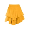 thumbnail image 7 of JYnXIANTI Womens Mini Skirts Casual Boho Ruffle Tiered Skirts Flowy Soft High Waisted Golf Tennis Skirts Summer Clothes, 7 of 7