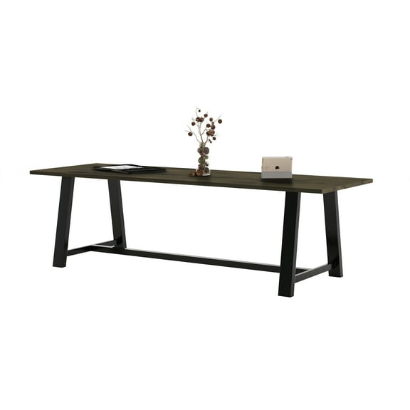 KFI Studios Urban Loft 9' x 3.5' Dining Table, Solid Wood Barnwood Top