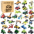 thumbnail image 1 of Bloques de construcción, juguete educativo de ensamblaje de partículas pequeñas para niños, exterior + ciudad + tanque, 30 cajas (personalizadas)., 1 of 2