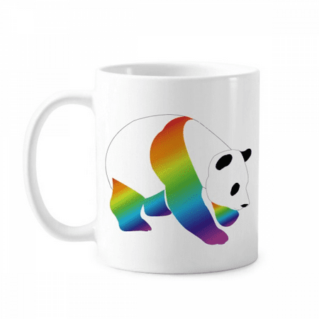 

Rainbow Panda Mass Animals Mug Pottery Cerac Coffee Porcelain Cup Tableware
