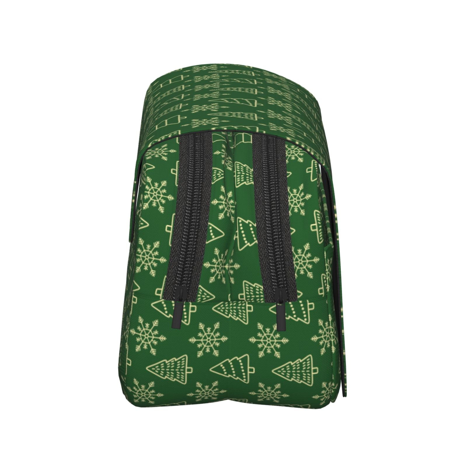 Rateoe Christmas (2) Pattern Double Clamshell Pen Case, Storage Organizer with Two Zipper Compartments– Holds Up to 50 Pencils & Pens