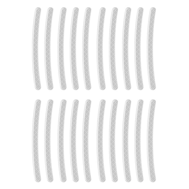 DYNWAVECA Universal Car Wheel Hub Reflective Sticker Luminous Reflective Stripe Anti Scratch Wheel Rim Tape for Motorcycle Car Night Driving Bike , White